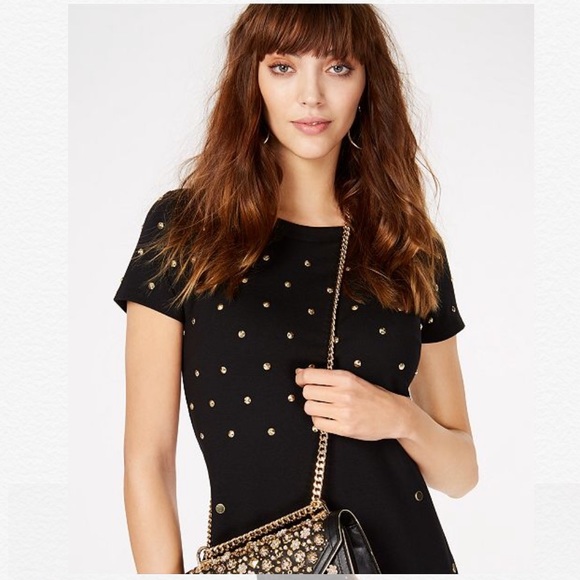 ❌SOLD❌Michael Kors Short-Sleeve Studded Dress - Picture 2 of 4